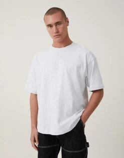 Cotton:On Box Fit Scooped Hem T-shirt In Off-white For Men -Cotton:On Sales Store 206986428 1 offwhite 1