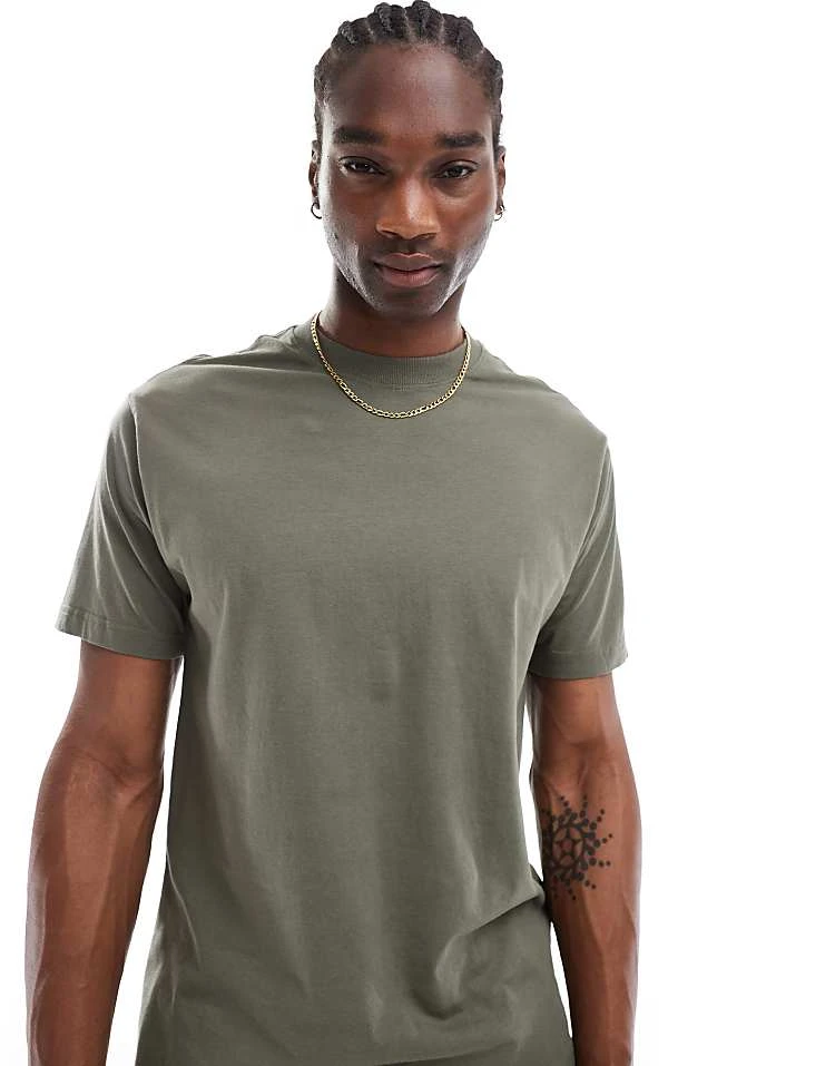 Cotton:On Loose Fit T-shirt In Khaki For Men 7 Cotton:On Loose Fit T-shirt In Khaki For Men - Image 5
