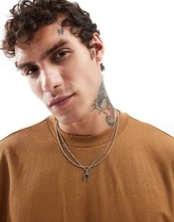 Cotton:On Box Fit Scooped Hem T-shirt In Brown For Men 10 Cotton:On Box Fit Scooped Hem T-shirt In Brown For Men -Cotton:On Sales Store 206986661 4