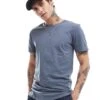 Cotton:On Longline T-shirt In Blue For Men 2 Cotton:On Longline T-shirt In Blue For Men -Cotton:On Sales Store 206986761 1 blue