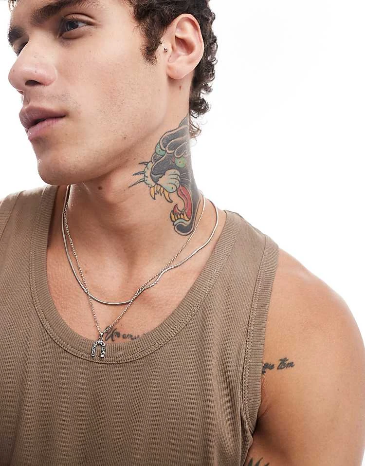 Cotton:On Loose Fit Rib Tank In Beige For Men 5 Cotton:On Loose Fit Rib Tank In Beige For Men - Image 3