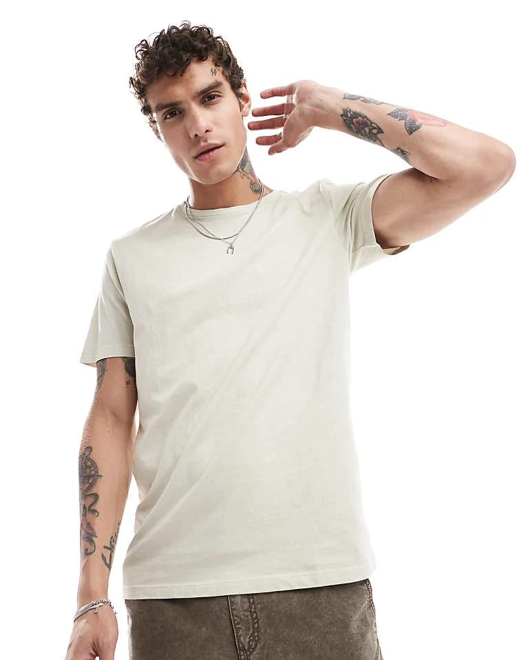 Cotton:On Regular Fit Crew T-shirt In Beige For Men 3 Cotton:On Regular Fit Crew T-shirt In Beige For Men