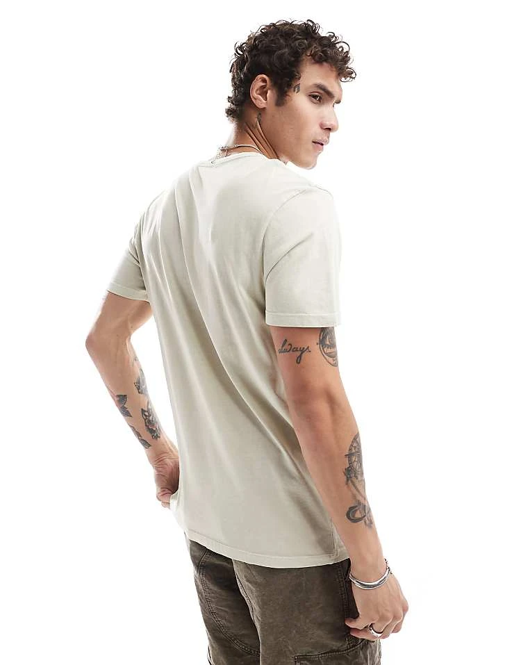 Cotton:On Regular Fit Crew T-shirt In Beige For Men 5 Cotton:On Regular Fit Crew T-shirt In Beige For Men - Image 3