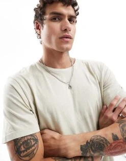 Cotton:On Regular Fit Crew T-shirt In Beige For Men 10 Cotton:On Regular Fit Crew T-shirt In Beige For Men -Cotton:On Sales Store 206986987 4