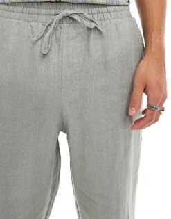 Cotton:On Linen Pant In Green For Men -Cotton:On Sales Store 207003635 4