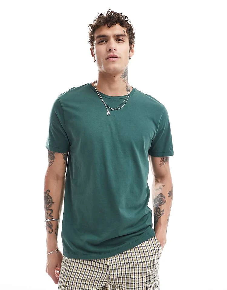 Cotton:On Regular Fit Crew T-shirt In Green For Men 7 Cotton:On Regular Fit Crew T-shirt In Green For Men - Image 5