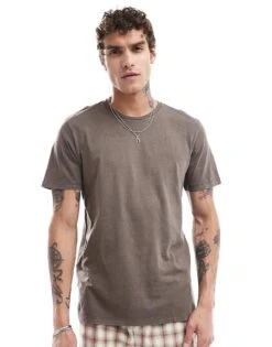 Cotton:On Regular Fit Crew T-shirt In Brown For Men