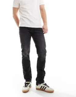 Cotton:On Slim Tapered Jean In Black For Men