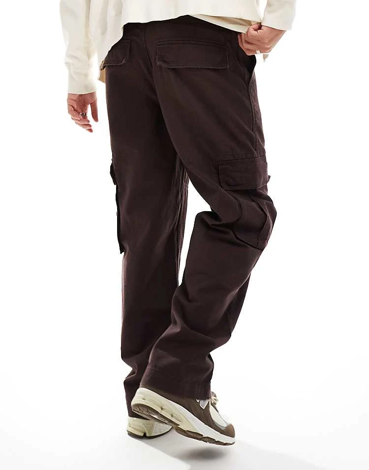 Cotton:On Baggy Cargo Pant In Brown For Men 4 Cotton:On Baggy Cargo Pant In Brown For Men - Image 2