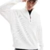 Cotton:On Jordan Quarter Zip In White For Men