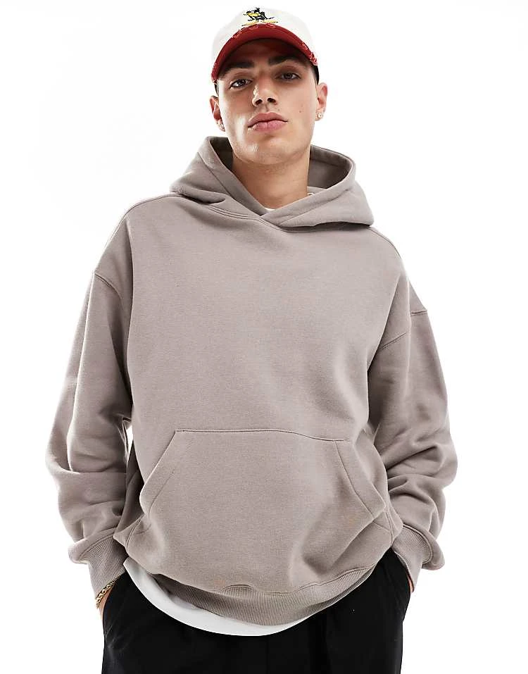 Cotton:On Cotton On Box Fit Pullover Hoodie In Dusk For Men 7 Cotton:On Cotton On Box Fit Pullover Hoodie In Dusk For Men - Image 5