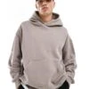 Cotton:On Cotton On Box Fit Pullover Hoodie In Dusk For Men 2 Cotton:On Cotton On Box Fit Pullover Hoodie In Dusk For Men -Cotton:On Sales Store 207167401 1 dusk