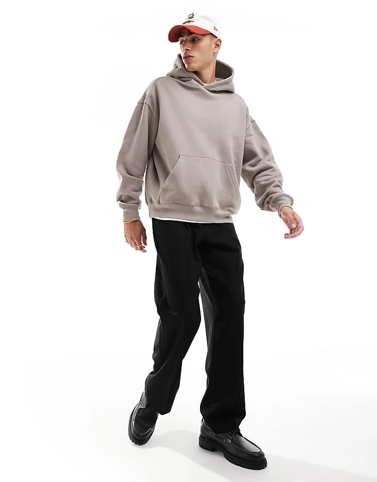 Cotton:On Cotton On Box Fit Pullover Hoodie In Dusk For Men 5 Cotton:On Cotton On Box Fit Pullover Hoodie In Dusk For Men - Image 3