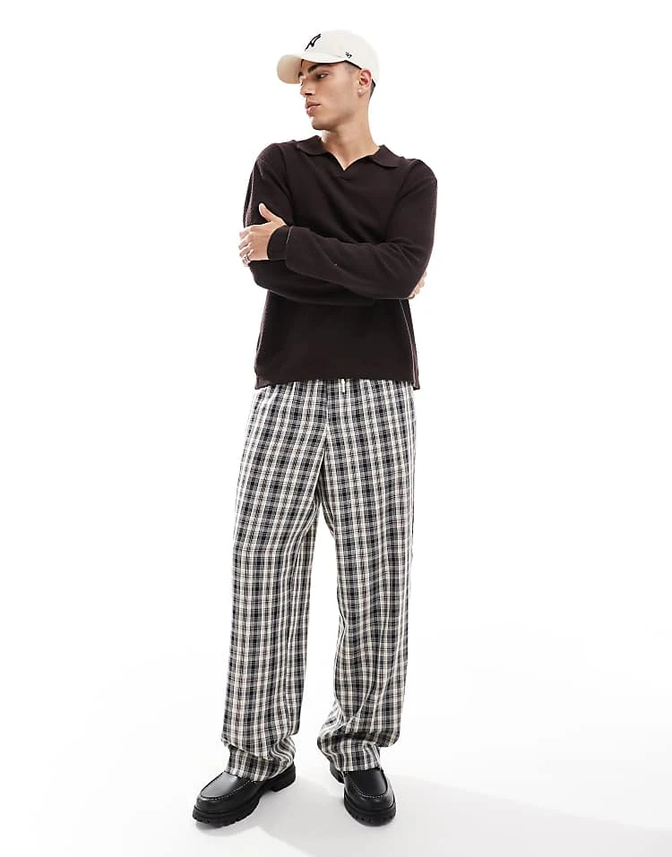 Cotton:On Cotton On Knitted Long Sleeve Polo Top In Brown For Men 5 Cotton:On Cotton On Knitted Long Sleeve Polo Top In Brown For Men - Image 3