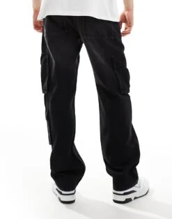 Cotton:On Cotton On Baggy Jeans In Faded Black Denim With Contrast Stich For Men Cargo Faded Black 10 Cotton:On Cotton On Baggy Jeans In Faded Black Denim With Contrast Stich For Men Cargo Faded Black -Cotton:On Sales Store 207167491 3