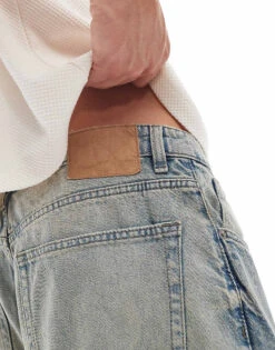 Cotton:On Cotton On Super Baggy Skater Jeans In Millenium Tint Blue Denim For Men -Cotton:On Sales Store 207167492 3