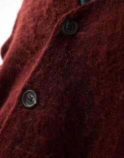 Cotton:On Cotton On Boxy Fit Knitted Cardigan In Mahogany For Men 10 Cotton:On Cotton On Boxy Fit Knitted Cardigan In Mahogany For Men -Cotton:On Sales Store 207167510 4
