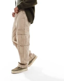 Cotton:On Cotton On Baggy Style Pocket Utility Pants In Light Camel Ripstop For Men -Cotton:On Sales Store 207167527 2
