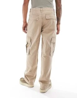 Cotton:On Cotton On Baggy Style Pocket Utility Pants In Light Camel Ripstop For Men -Cotton:On Sales Store 207167527 3