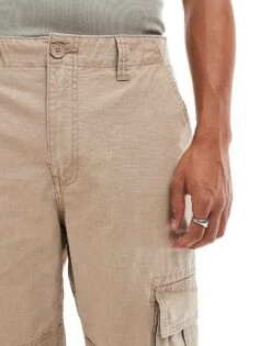 Cotton:On Cotton On Baggy Style Pocket Utility Pants In Light Camel Ripstop For Men -Cotton:On Sales Store 207167527 5