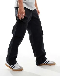 Cotton:On Cotton On Baggy Style Pocket Utility Pants In Black Ripstop For Men 9 Cotton:On Cotton On Baggy Style Pocket Utility Pants In Black Ripstop For Men -Cotton:On Sales Store 207167545 2