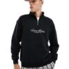 Cotton:On Cotton On Graphic Detail Quarter Zip Sweatshirt In Black For Men 1 Cotton:On Cotton On Graphic Detail Quarter Zip Sweatshirt In Black For Men -Cotton:On Sales Store 207167563 1 black