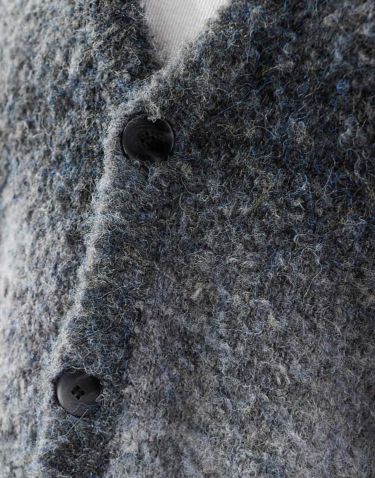 Cotton:On Cotton On Boxy Fit Knitted Cardigan In Midnight Ombre For Men 5 Cotton:On Cotton On Boxy Fit Knitted Cardigan In Midnight Ombre For Men - Image 3