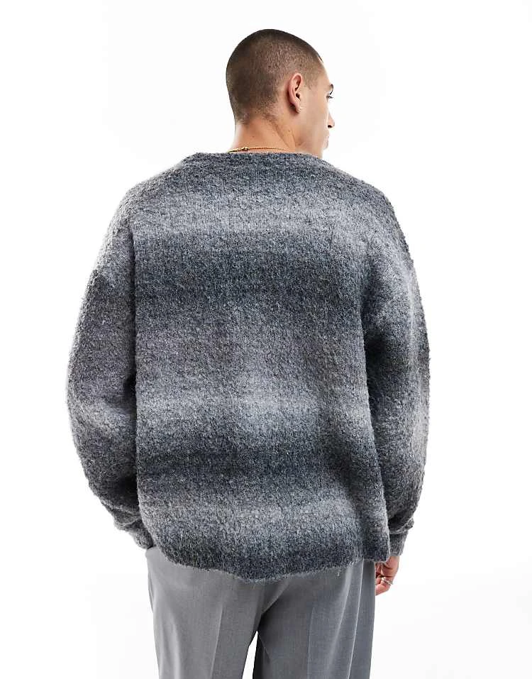 Cotton:On Cotton On Boxy Fit Knitted Cardigan In Midnight Ombre For Men 6 Cotton:On Cotton On Boxy Fit Knitted Cardigan In Midnight Ombre For Men - Image 4