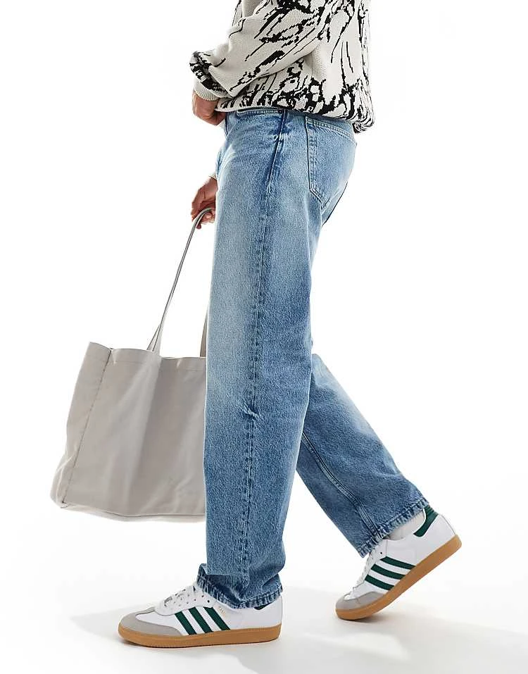 Cotton:On Cotton On Baggy Jeans In Cannonball Blue Denim With Contrast Stich For Men 4 Cotton:On Cotton On Baggy Jeans In Cannonball Blue Denim With Contrast Stich For Men - Image 2