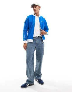 Cotton:On Tricot Track Jacket In Blue For Men 9 Cotton:On Tricot Track Jacket In Blue For Men -Cotton:On Sales Store 207205470 3