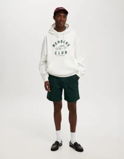 Cotton:On Box Fit Graphic Hoodie In Off-white For Men -Cotton:On Sales Store 207230958 4