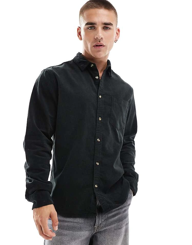 Cotton:On Portland Long Sleeve Shirt In Black For Men 7 Cotton:On Portland Long Sleeve Shirt In Black For Men - Image 5