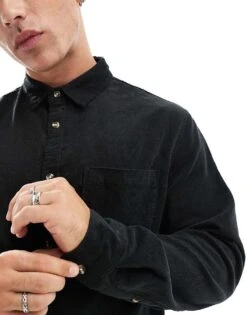 Cotton:On Portland Long Sleeve Shirt In Black For Men 9 Cotton:On Portland Long Sleeve Shirt In Black For Men -Cotton:On Sales Store 207231015 3