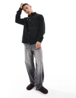 Cotton:On Portland Long Sleeve Shirt In Black For Men 10 Cotton:On Portland Long Sleeve Shirt In Black For Men -Cotton:On Sales Store 207231015 4