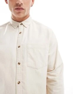 Cotton:On Portland Long Sleeve Shirt In Off-white For Men 10 Cotton:On Portland Long Sleeve Shirt In Off-white For Men -Cotton:On Sales Store 207231123 4