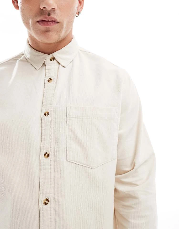 Cotton:On Portland Long Sleeve Shirt In Off-white For Men 6 Cotton:On Portland Long Sleeve Shirt In Off-white For Men - Image 4