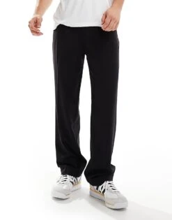 Cotton:On Relaxed Pleated Pant In Black For Men
