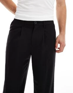 Cotton:On Relaxed Pleated Pant In Black For Men -Cotton:On Sales Store 207231437 4