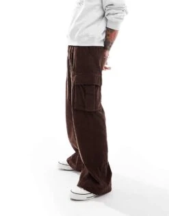 Cotton:On Baggy Pleat Cargo Pant In Brown For Men 12 Cotton:On Baggy Pleat Cargo Pant In Brown For Men -Cotton:On Sales Store 207231528 5