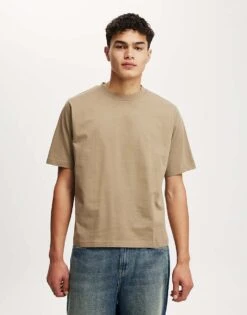 Cotton:On Cropped Fit T-shirt In Beige For Men -Cotton:On Sales Store 207231539 1 beige 1