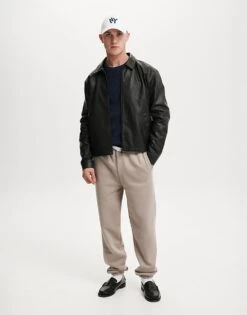 Cotton:On Baggy Cuffed Track Pant In Beige For Men