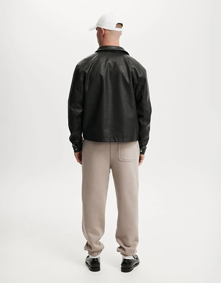 Cotton:On Baggy Cuffed Track Pant In Beige For Men 6 Cotton:On Baggy Cuffed Track Pant In Beige For Men - Image 4