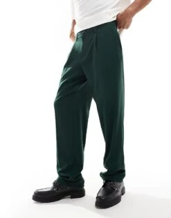 Cotton:On Relaxed Pleated Pant In Green For Men -Cotton:On Sales Store 207231745 2