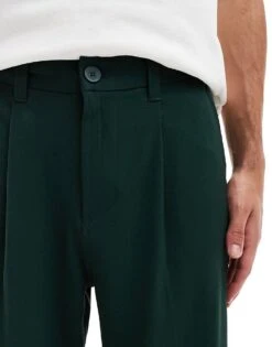 Cotton:On Relaxed Pleated Pant In Green For Men -Cotton:On Sales Store 207231745 3