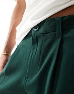 Cotton:On Relaxed Pleated Pant In Green For Men -Cotton:On Sales Store 207231745 5