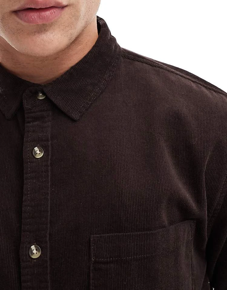 Cotton:On Portland Long Sleeve Shirt In Burgundy For Men 5 Cotton:On Portland Long Sleeve Shirt In Burgundy For Men - Image 3