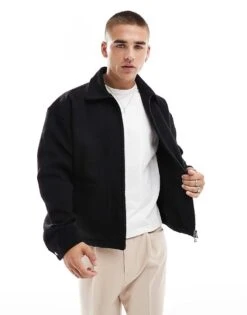 Cotton:On Cotton On Classic Harrington Jacket In Black For Men -Cotton:On Sales Store 207239805 1 black 1