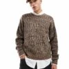 Cotton:On Cotton On Vintage Style Knitted Jumper In Taupe Pattern For Men 1 Cotton:On Cotton On Vintage Style Knitted Jumper In Taupe Pattern For Men -Cotton:On Sales Store 207239832 1 taupepattern