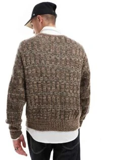 Cotton:On Cotton On Vintage Style Knitted Jumper In Taupe Pattern For Men 10 Cotton:On Cotton On Vintage Style Knitted Jumper In Taupe Pattern For Men -Cotton:On Sales Store 207239832 4