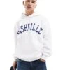 Cotton:On Cotton On Boxy Fit Hoodie With Nashville Print In White For Men 2 Cotton:On Cotton On Boxy Fit Hoodie With Nashville Print In White For Men -Cotton:On Sales Store 207239859 1 white